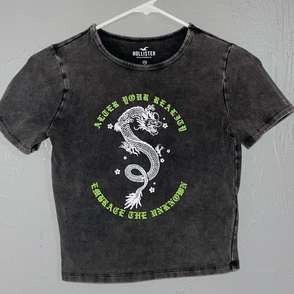Hollister cropped shirt
